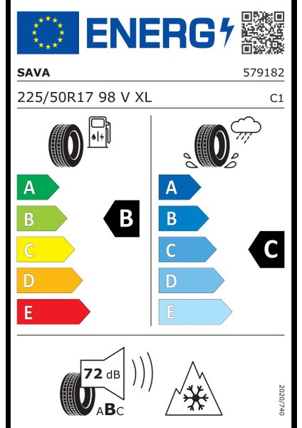 225/50R17 98V Xl All Weather Fp Oto 4 Mevsim Lastiği (Üretim: 2025)