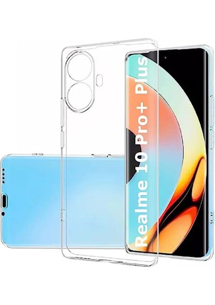 Realme 10 Pro Plus 5g Kılıf Lüx Şeffaf Silikon Ferrg