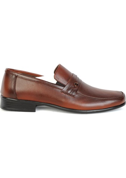 1161 Taba %100 Deri Günlük Erkek Klasik Ayakkabı