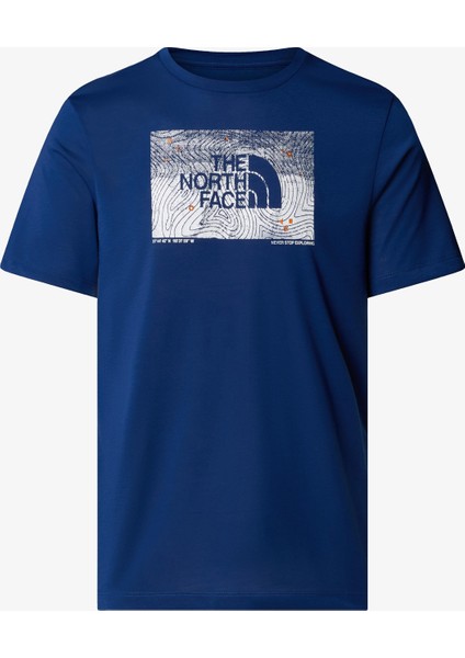 M Foundatıon Abstract Graphıc Erkek Mavi T-Shirt NF0A8BQVD1R1 fiyatları