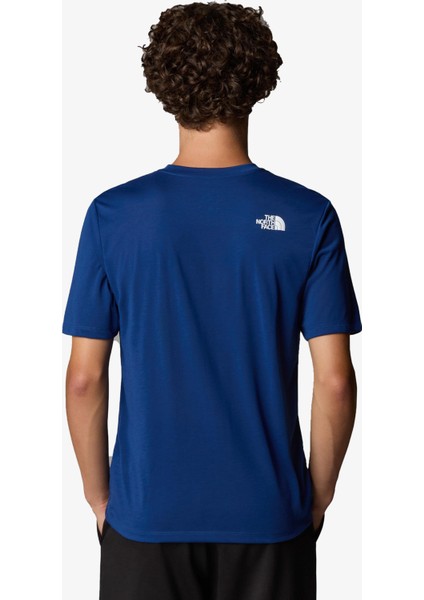 M Foundatıon Abstract Graphıc Erkek Mavi T-Shirt NF0A8BQVD1R1 modelleri