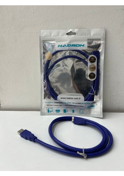 HDX7510 USB 3.0 Harici Harddisk Kablosu veri aktarımı 1 metre yüksek kalite elektro manyetik giriş önleme