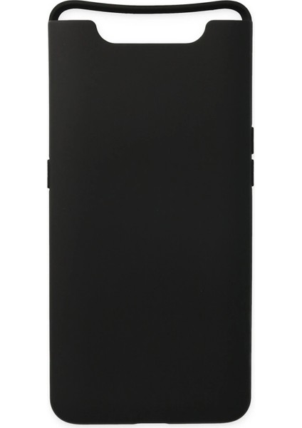 Samsung Galaxy A80 Kılıf Nano Içi Kadife Silikon - Siyah Ferrg