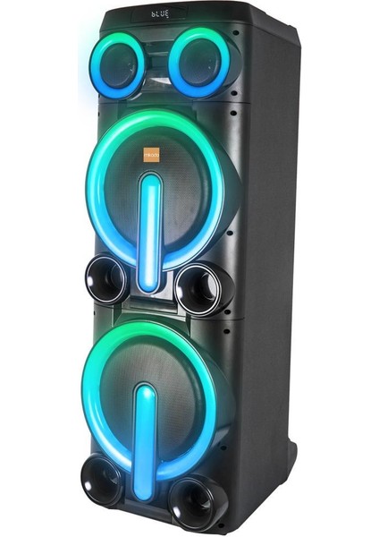 Bykalite MD-103KP 200W 12V 14000MAH Bataryalı Siyah 1 Uhf Uv Mikrofonlu Usb/bt/tf/tws/aux Rgb 220V Kablolu Gitar Girişli P