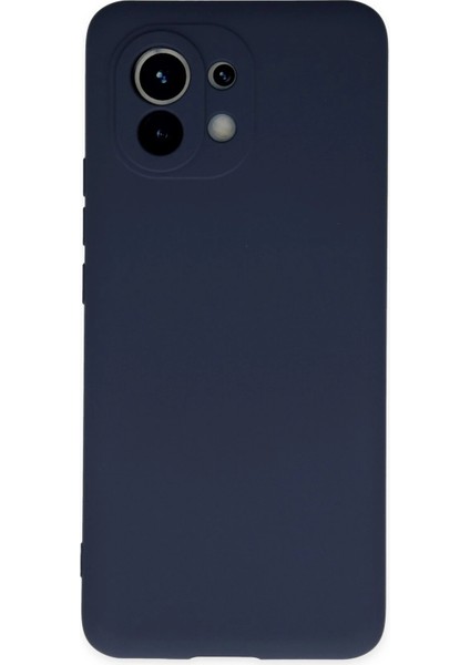 Xiaomi Mi 11 Kılıf Nano Içi Kadife Silikon - Lacivert Ferrg