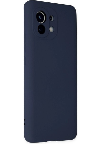 Xiaomi Mi 11 Kılıf Nano Içi Kadife Silikon - Lacivert Ferrg
