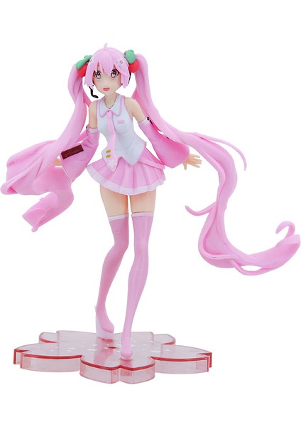 19 cm Pembe Hatsune Miku El Arabası Bebek (Yurt Dışından)