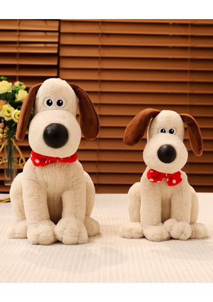 34 cm Kırmızı Eşarp Palmiye Köpek Bebek Peluş Oyuncak (Yurt Dışından)