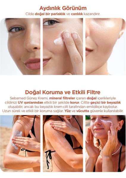 Sun Care UVA / UVB Filtresi ve E Vitamini Üçlü Yüksek Koruma Çok Yönlü Güneş Kremi 50 SPF 75 ml