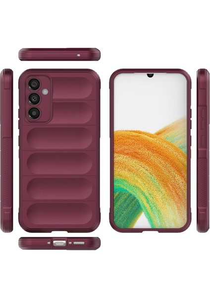 Samsung Galaxy A15 4g Kılıf Optimum Silikon - Bordo Yktsn