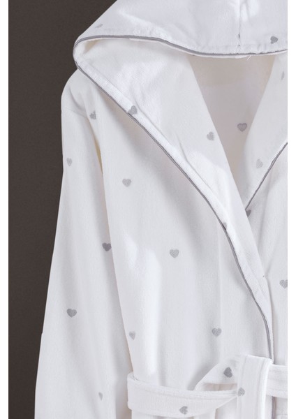 Love Serisi Kalpli Kapüşonlu (Çocuk Bornozu) modelleri