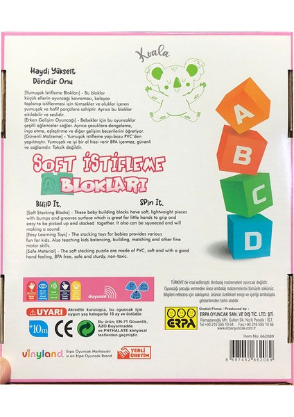 Vinyland Soft Istifleme Aktivite Kuleleri ve 2 Karakterli Oyuncak fiyatları