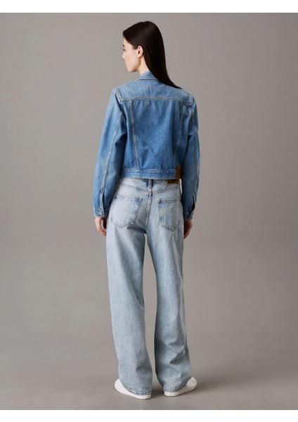Cropped 90's Kadın Denim Jacket J20J225184-1AA