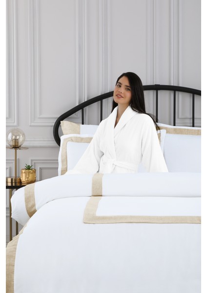 Organik Acacia King Size Saten Nevresim Takımı fiyatları