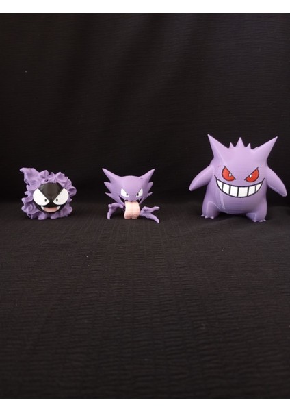 Pokemon Gastly-Haunter-Ganger Figür 3'lü Set