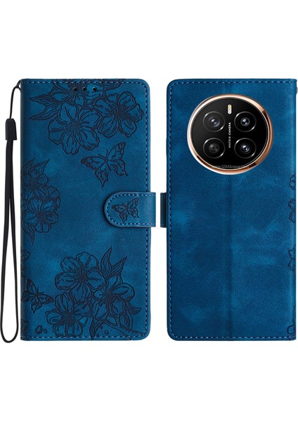 Honor Magic7 Pro 5g Cilt Dokunuşlu Deri Telefon Kılıfı (Yurt Dışından)