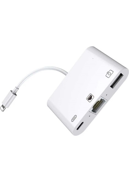 Data Star Datastar Lightning Çoklu Ethernet Adaptör Çevirici