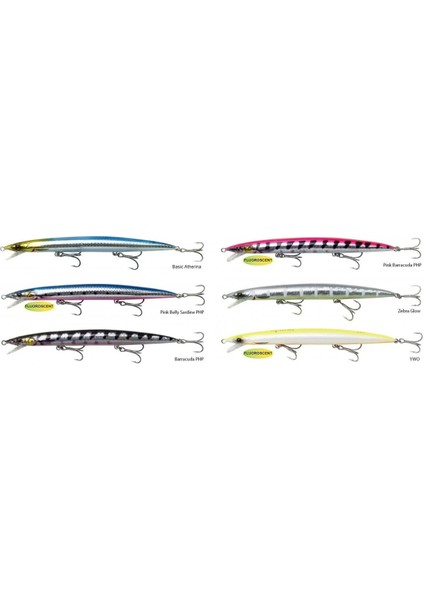 Jerk Minnow 145 mm 17 gr Sınkıng Suni Yem Zebra Glow