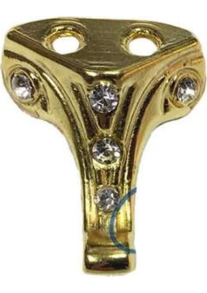 Moda Taşlı Ahşap Sandık Ayağı, Kutu Ayak 2,5 cm - Sarı, 100 Adet