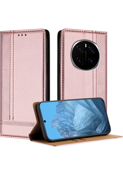 Honor Magic7 Pro 5g Deri Standlı Telefon Kapağı, Kart Yuvaları (Yurt Dışından)