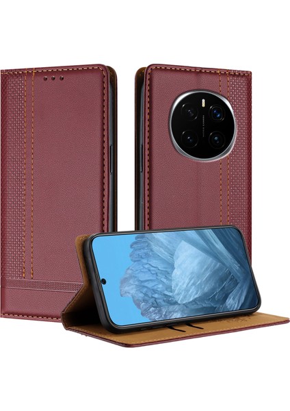 Honor Magic7 Pro 5g Deri Standlı Telefon Kapağı, Kart Yuvaları (Yurt Dışından)