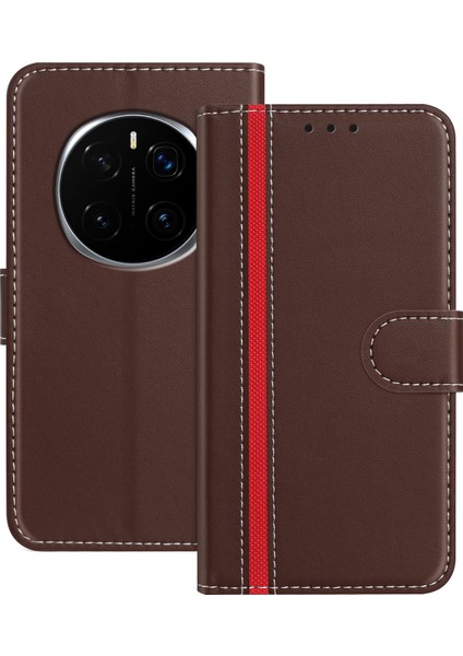 Honor Magic7 Pro 5g Cüzdan Standı Manyetik Tokalı Deri Kapak (Yurt Dışından)
