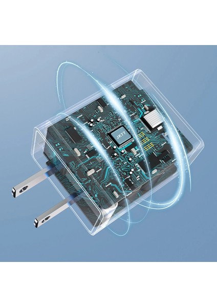 JK77 12W + PX17 1m 2.4A USB To Lightning Kablolu Pd Şarj Cihazı Nrmsa