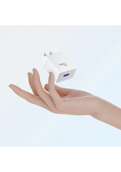 JK77 12W + PX17 1m 2.4A USB To Lightning Kablolu Pd Şarj Cihazı Nrmsa