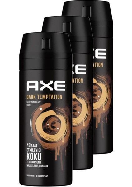 Erkek Deodorant Dark Temptation 150 Mll 3'lü Avantaj Paketi 8690637981494-003