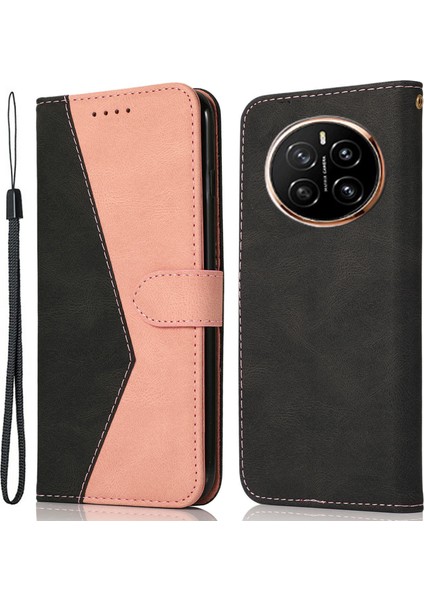 Honor Magic7 Pro 5g Cüzdan Standı Bilek Kayışlı Deri Telefon Kılıfı (Yurt Dışından)