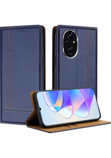 Honor 200 Pro 5g Deri Standlı Telefon Kapağı, Kart Yuvaları (Yurt Dışından)