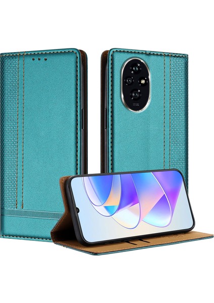 Honor 200 Pro 5g Deri Standlı Telefon Kapağı, Kart Yuvaları (Yurt Dışından)