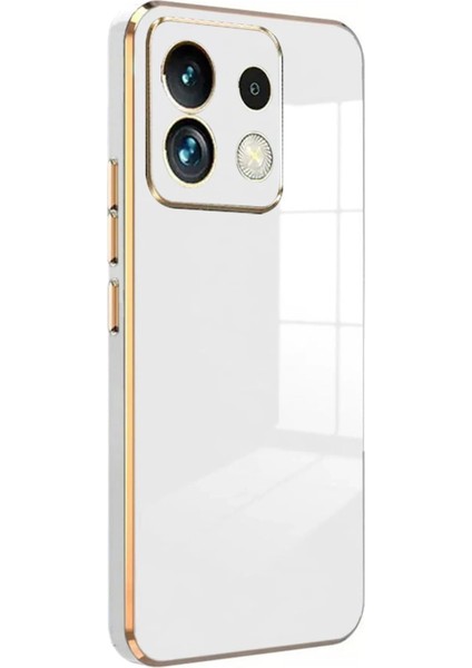Xiaomi Poco M6 Pro 4g Kılıf Volet Silikon - Beyaz Ynsmr