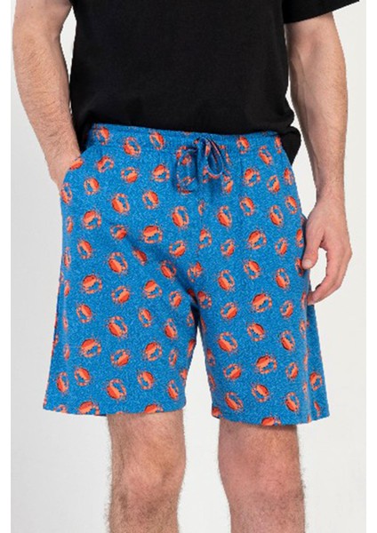 Erkek Saks Şort %100 PAMUK C2T1N1O804