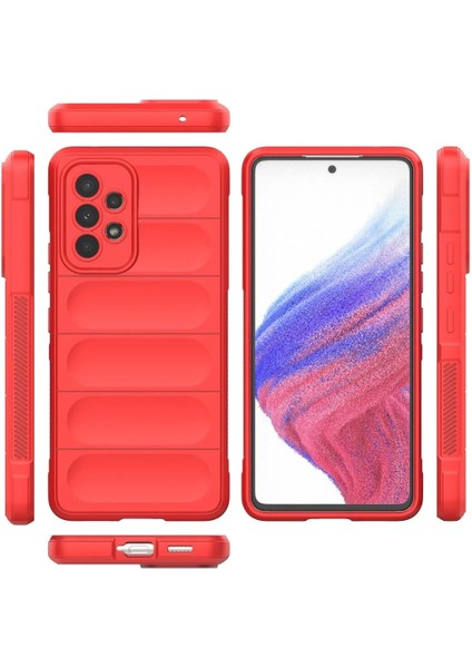 Samsung Galaxy A73 5g Kılıf Optimum Silikon - Kırmızı Nrmsa