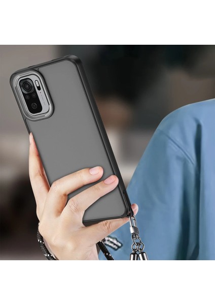 Xiaomi Redmi Note 10 Pro Kılıf Elegant Kapak - Pudra Nrmsa