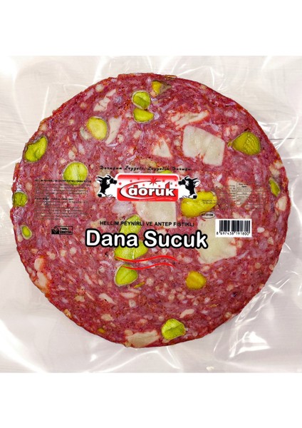 Hellim Peynirli ve Antep Fıstıklı Dana Fermente Sucuk