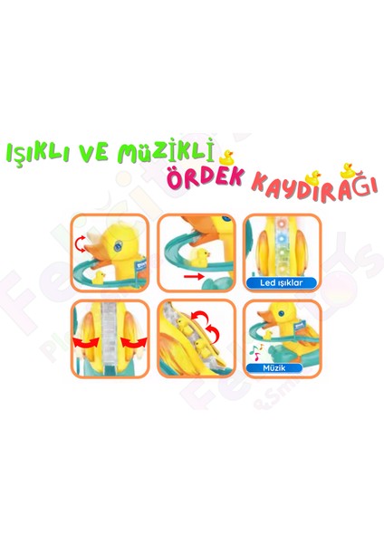 Işıklı Müzikli Ördek Kaydırağı