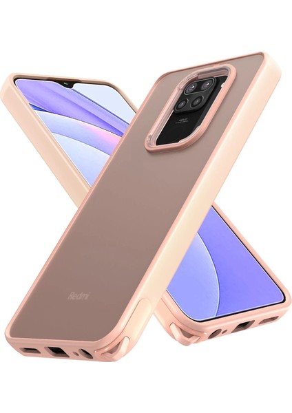 Xiaomi Redmi Note 9 Kılıf Elegant Kapak - Pudra Nrmsa