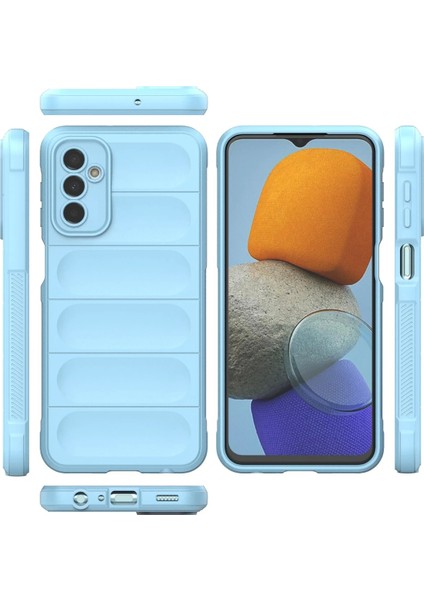 Samsung Galaxy M23 Kılıf Optimum Silikon - Sky Blue Nrmsa