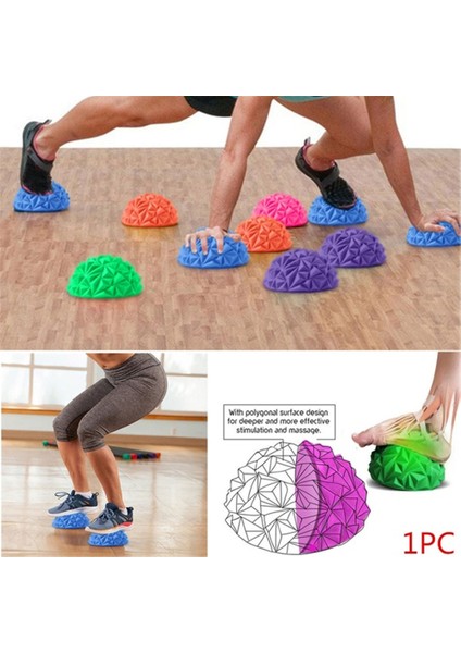 Sense Training Yarım Top Ayak Yarım Yuvarlak Masaj Topu Hem Yetişkinler Hem De Çocuklar Için (Yurt Dışından)