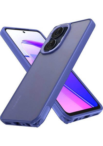 Realme C55 Kılıf Elegant Kapak - Açık Mavi Nrmsa