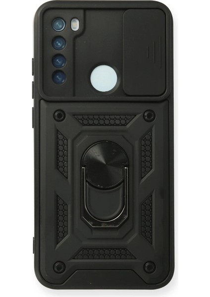 Xiaomi Redmi Note 8 Kılıf Pars Lens Yüzüklü Silikon - Siyah Ferrg