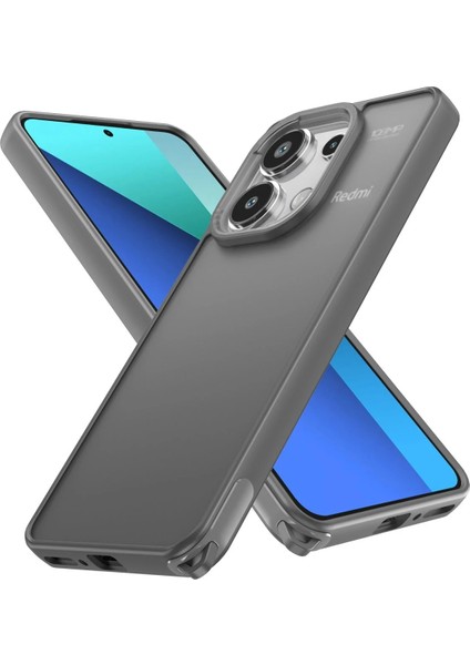 Xiaomi Redmi Note 13 Pro 4g Kılıf Elegant Kapak - Titan Gri Nrmsa