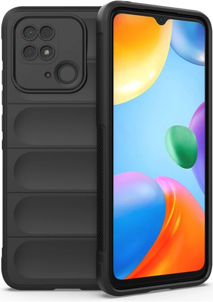 Xiaomi Redmi 10C Kılıf Optimum Silikon - Siyah Nrmsa