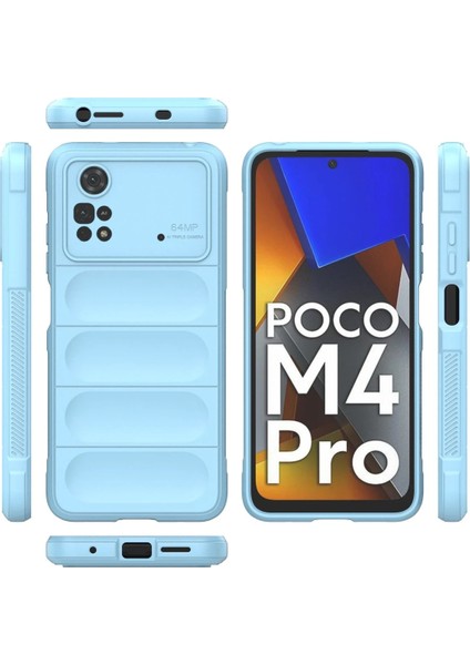 Xiaomi Poco M4 Pro 4g Kılıf Optimum Silikon - Sky Blue Nrmsa modelleri