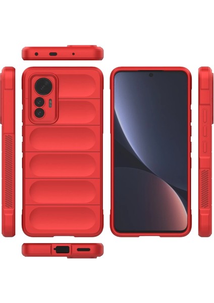 Xiaomi Mi 12 Lite Kılıf Optimum Silikon - Kırmızı Nrmsa