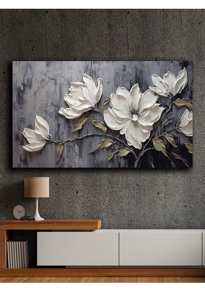Soyut Yağlı Boya Görünümlü Kanvas Tablo 80 x 120 cm