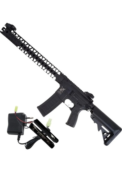 Ar15 La 16.2" Bravo Siyah Aeg Airsoft / Pil Şarj Setli