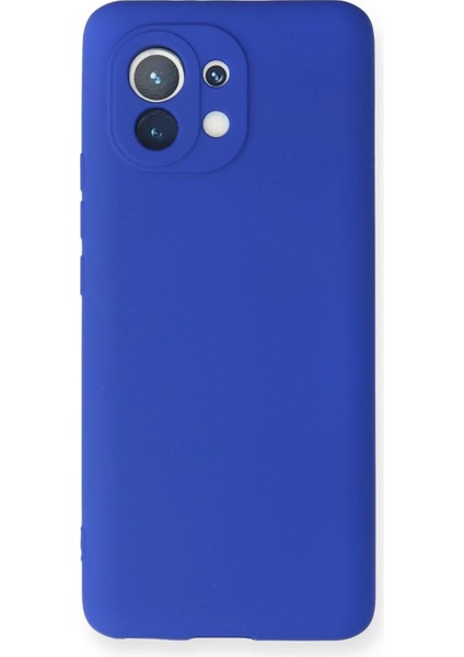 Xiaomi Mi 11 Kılıf First Silikon - Lacivert Ferrg
